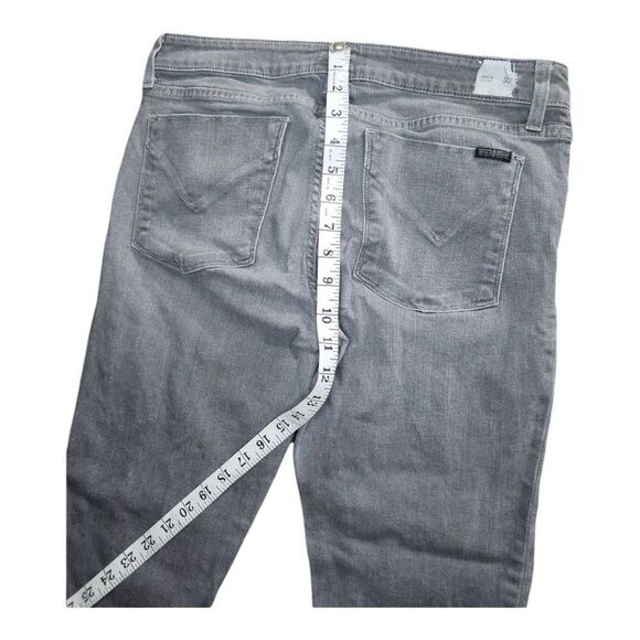 Hudson Krista Jeans‎ Women Sz 30 Super Skinny Gray Straight Leg Boho - Picture 6 of 8